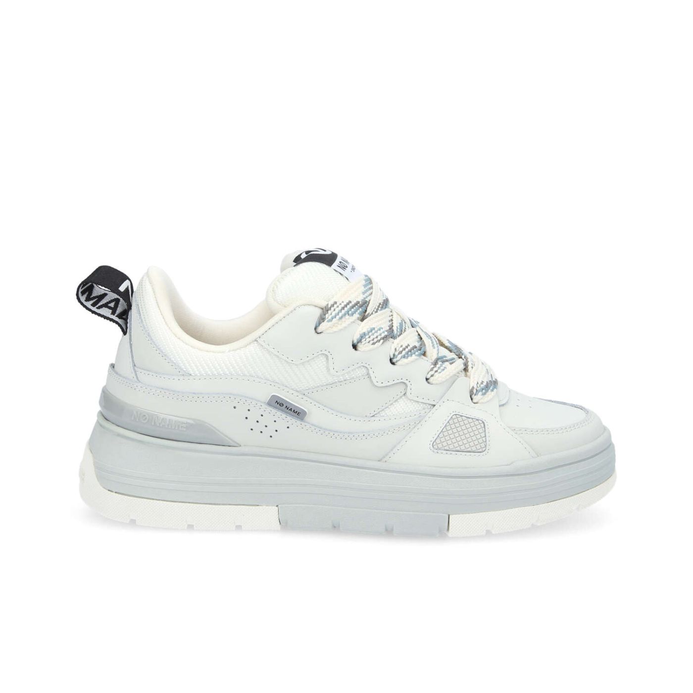 NOLLIE SNEAKER W  -  NAPPA/NUB/STRAW  - BIANCO SPORCO/GRIGIO